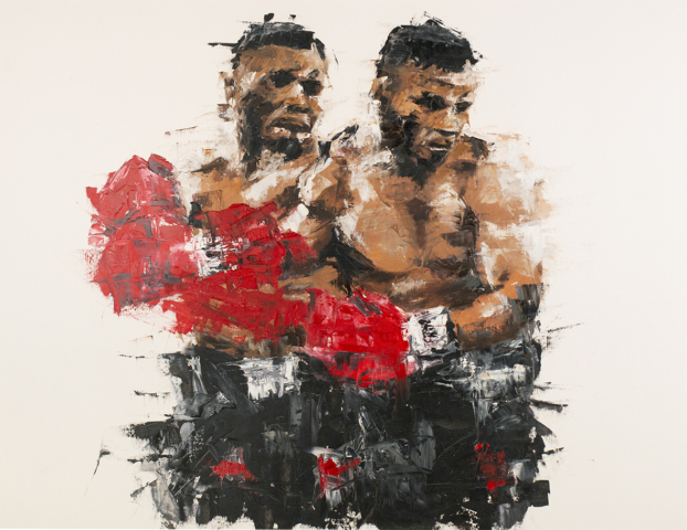 Mike Tyson Contemporary Art Painting Marc van Rooijen Kunst Schilderij