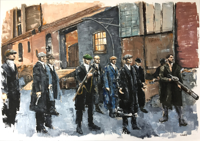 Peaky Blinders Contemporary Art Painting Marc van Rooijen Kunst Schilderij