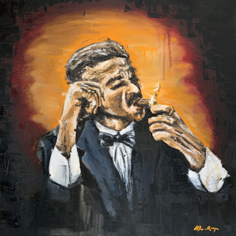 Peaky Blinders Contemporary Art Painting Marc van Rooijen Kunst Schilderij