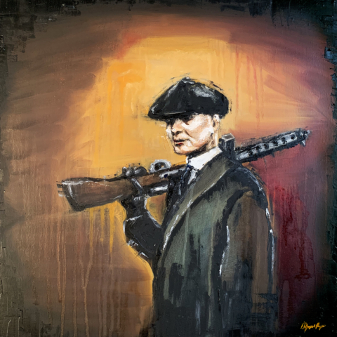 Peaky Blinders Contemporary Art Painting Marc van Rooijen Kunst Schilderij