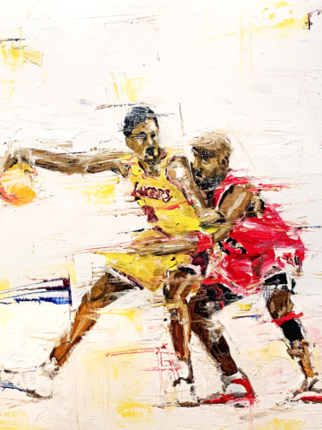 Michael Jordan Kobe Bryant Contemporary Art Painting Marc van Rooijen Kunst Schilderij