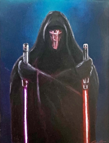 Dark Vader Contemporary Art Painting Marc van Rooijen