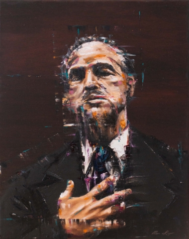 Godfather Contemporary Art Painting Marc van Rooijen Kunst Schilderij