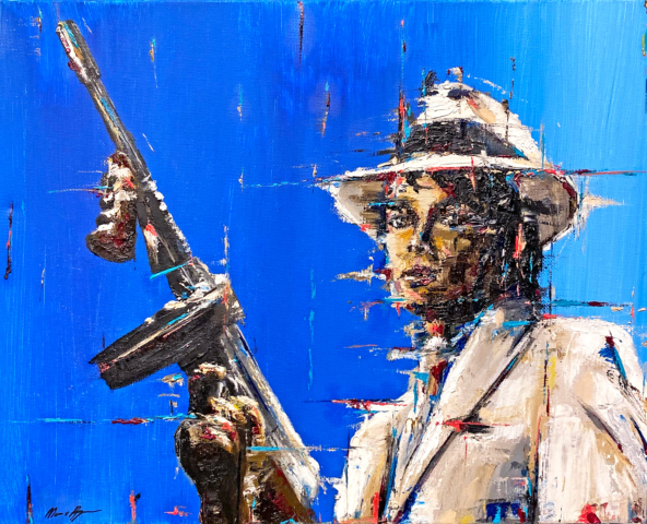 Michael Jackson Smooth Criminal Contemporary Art Painting Marc van Rooijen Kunst Schilderij