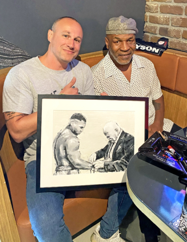 Mike Tyson painting Marc van Rooijen