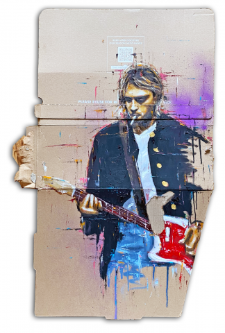 Kurt Cobain Contemporary Art Painting Marc van Rooijen Kunst Schilderij